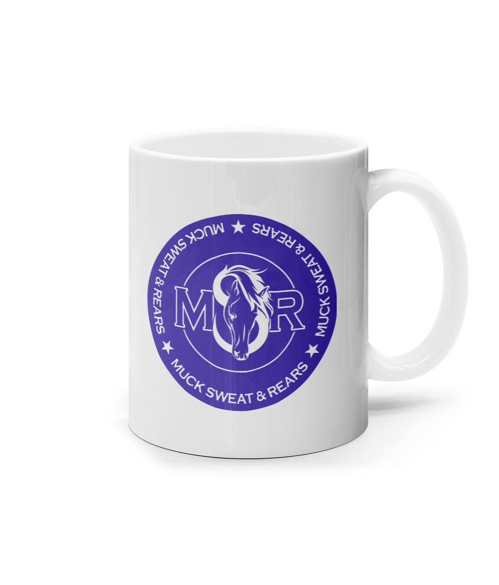 11 oz Blue Round Coffee Mug