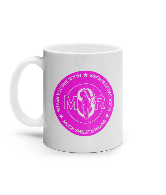 11oz Mug Pink Round Team MSR Logo #1